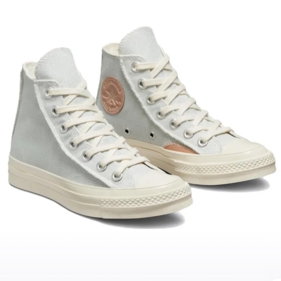 Converse Chuck Taylor All Star 70 Hi Crafted Light Silver - Picture 1 of 11